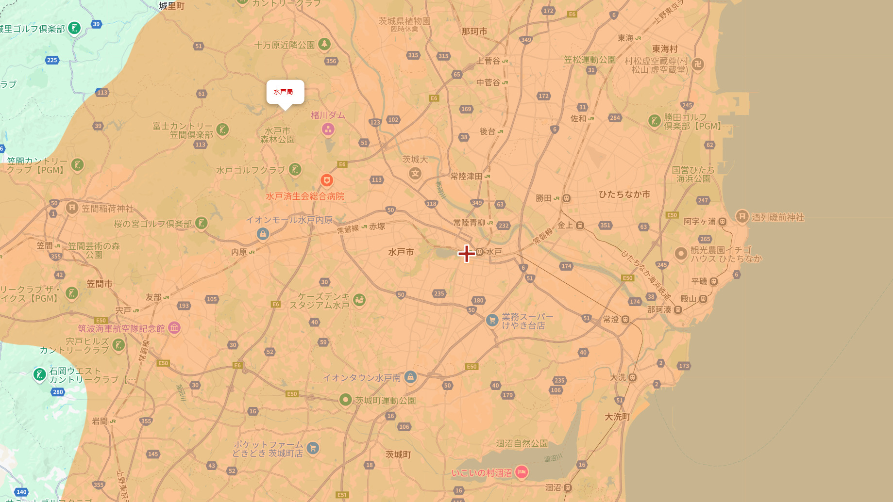 水戸市の電波事情